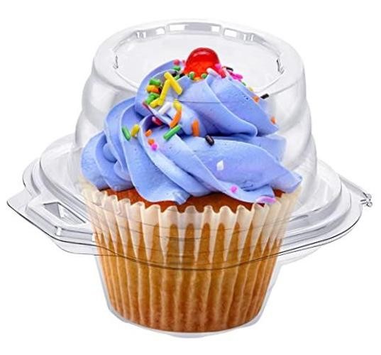 Boxes Individual Containers Packs Regular 150 Round Cupcake 24 cubic_inches