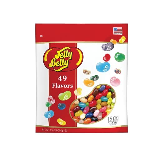 49 Assorted Jelly Bean Flavors Resealable Pouch, Gluten 1.31 Pound (Pack of 1) gallery