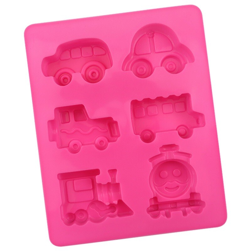 Silicon Car Train Bus Thomas Mould Chocolate Sugarcraft Soap Candle Clay Resin gallery