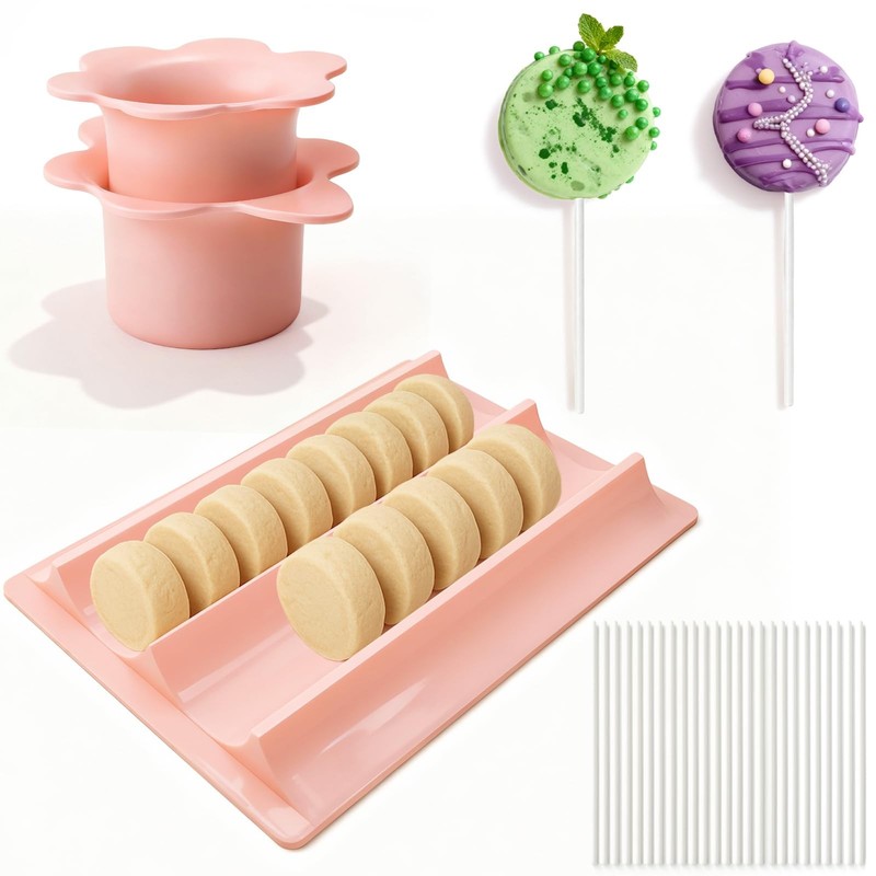 Complete Cake Pop Maker Kit – 100 Sticks, Dual-Cavity Mold