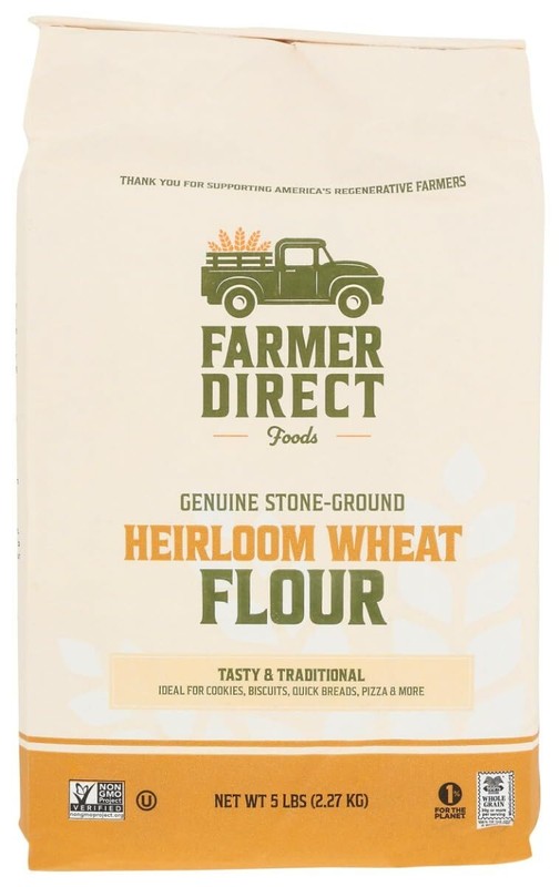 Farmer Direct Foods Flour Heirloom Wheat 5lb Pack of 8