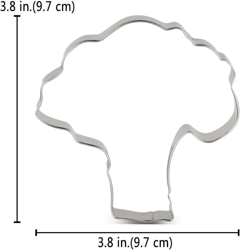 Broccoli Cookie Cutter, 3.8 inch, Stainless Steel gallery