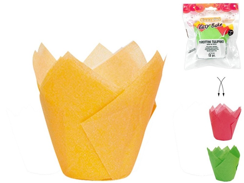 Pack Of 12 Paper Muffin Molds (MIXED COLORS)