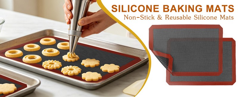 15.7"x11.8" Perforated Baking Mats, Non-Stick Hollow Out Silicone Mat, Reusable gallery