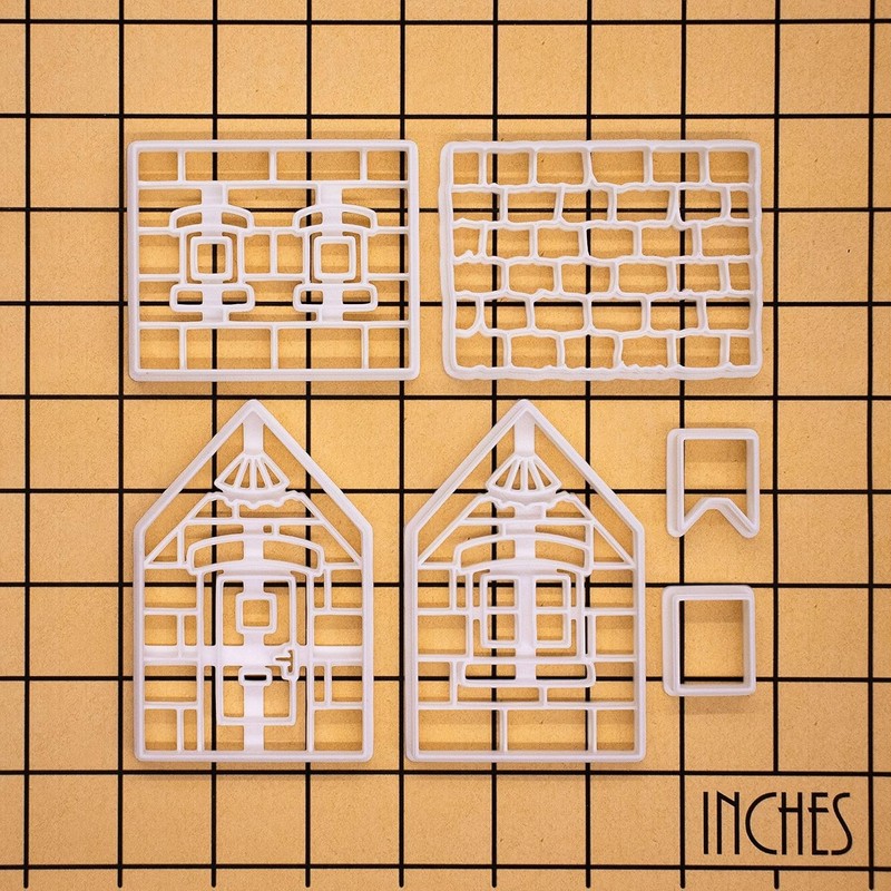 Gingerbread Xmas House Cookie Cutter, 1 set - Bakerlogy gallery