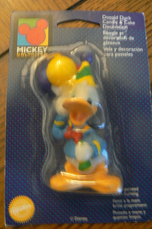 Wilton Disney Donald Duck Candle Cake Topper SIP NOS FREE US SHIP