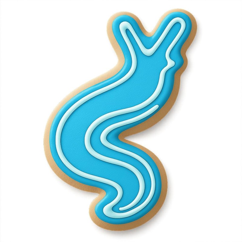 Twisting Banana Slug Cookie Cutter & Stamp, Fondant & Clay – 2.2×4