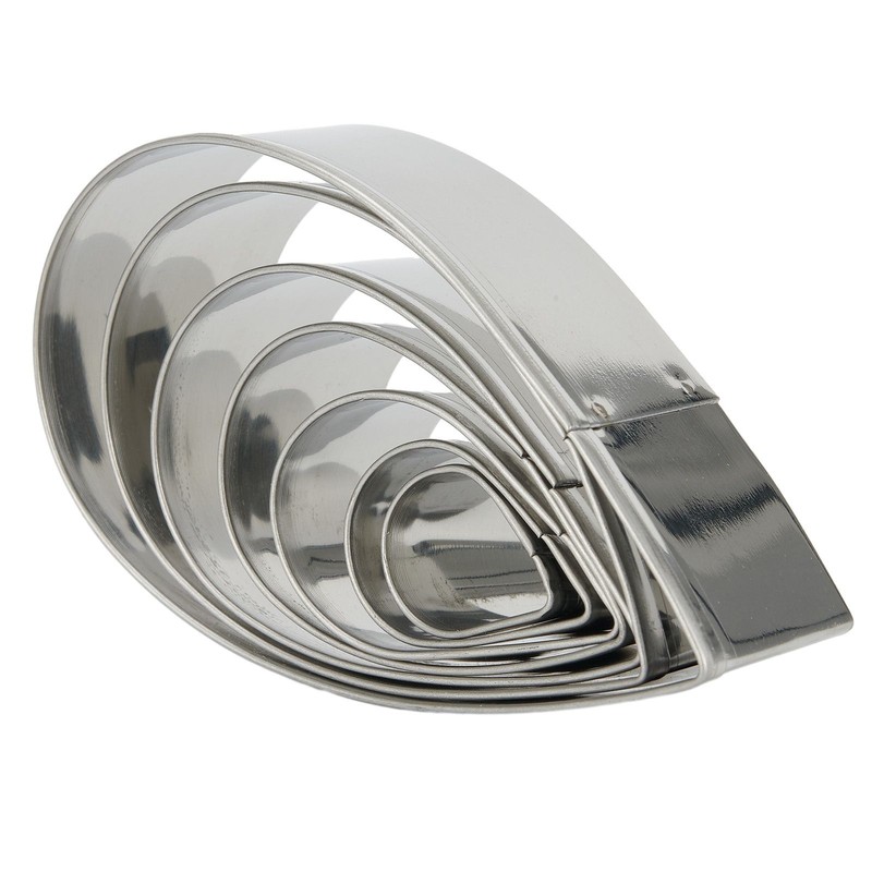 Rose Petal Cutter Cake Molds 7 Sizes Flower Decorating Stainless Steel