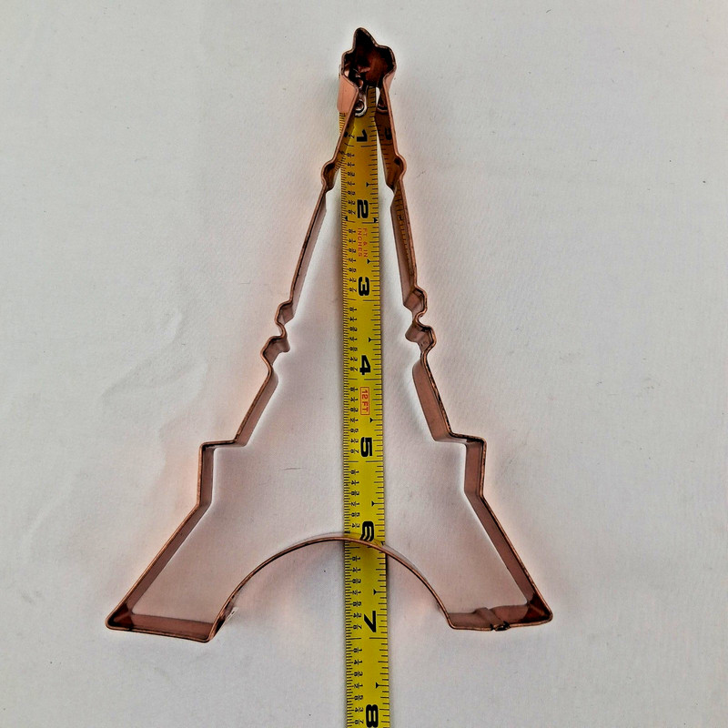 Eiffel Tower Old River Road Copper Cookie Cutter Large 7 Inch Paris France NEW gallery