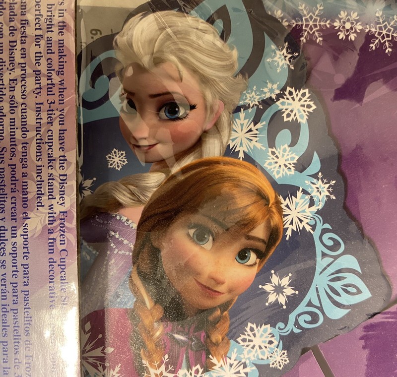Wilton Disney FROZEN Cup Cake Stand Party Decoration + 24 Picks Elsa Anna Olaf gallery