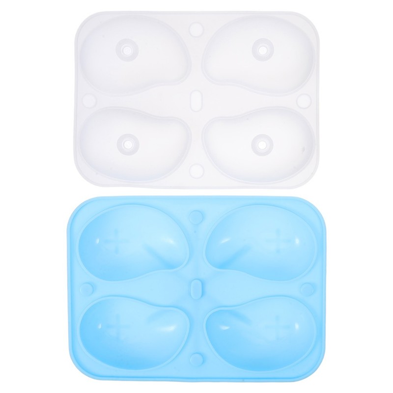 Silicone Mold for Desserts Baking Moulds 4 Cavity Mango Molds Holes Shape