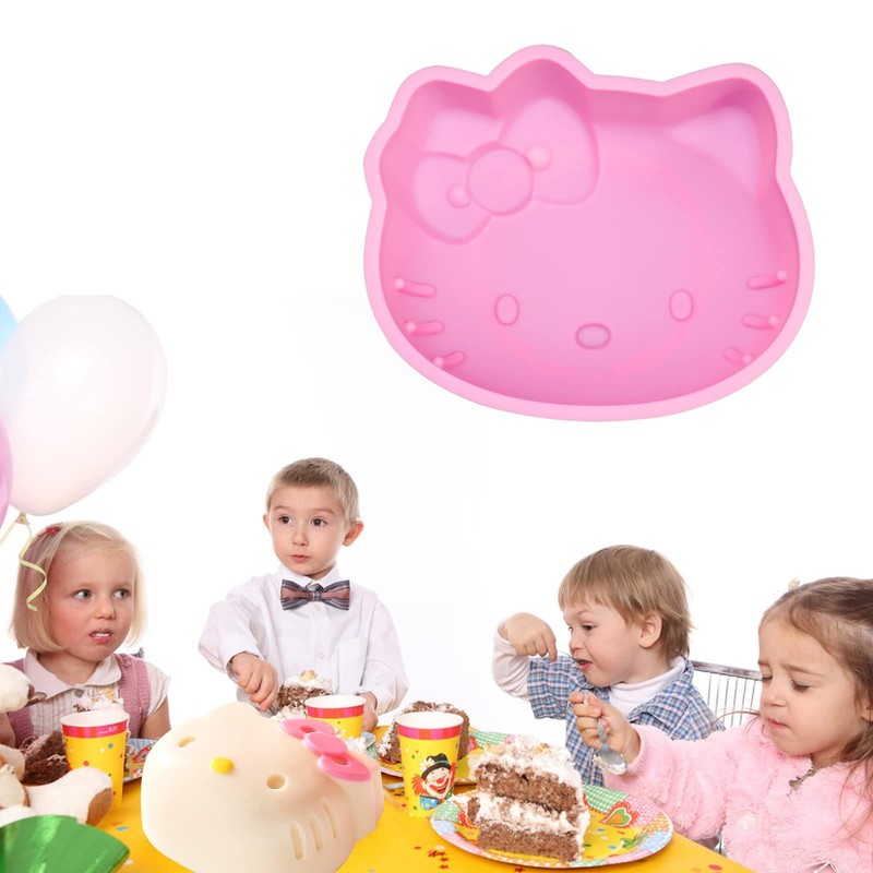 6in Cat Silicone Fondant Cake Mold Non Stick Chocolate Candy Baking Pan gallery