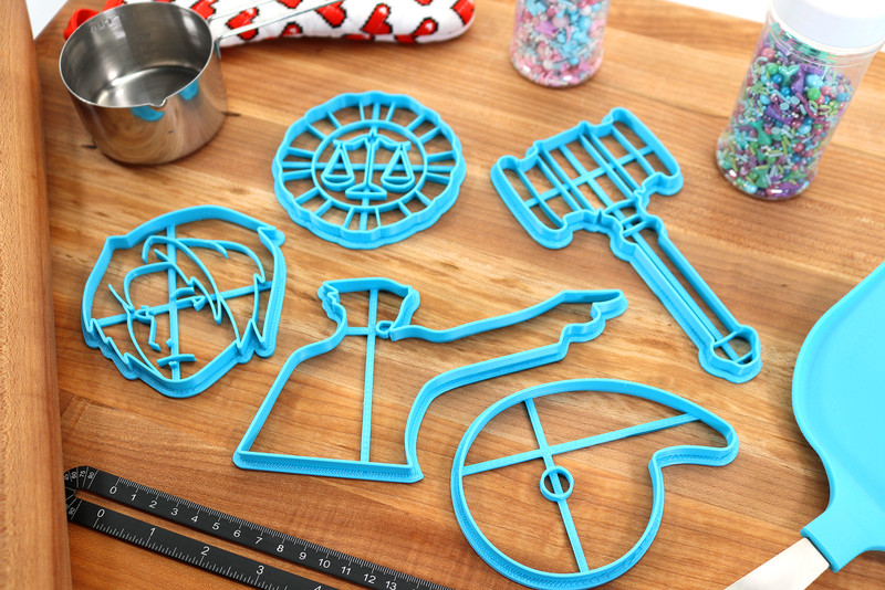 Phoenix Wright Cookie Cutters- Edgeworth, Judge Gavel, Maya Magatama, Phoenix gallery