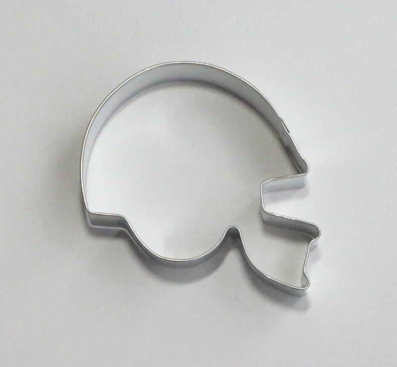 4.5″ Football Helmet Cookie Cutter Tin Steel School Team Sports Superbowl