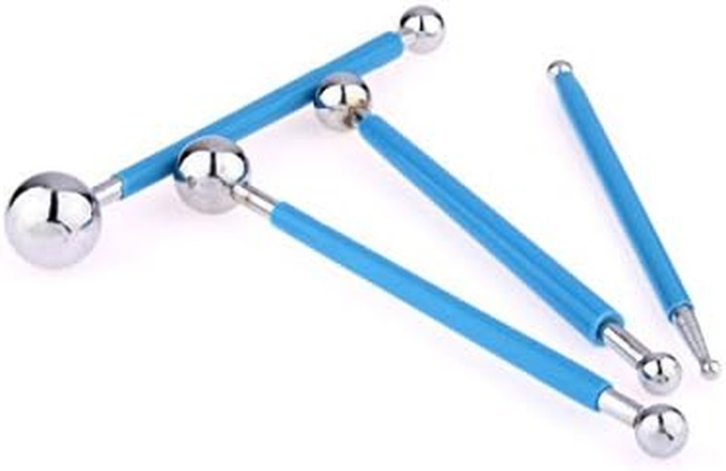 4 X Fondant Cake Decorating Clay Flower Sugarcraft Ball Model DIY Tool 8 Sizes ( gallery