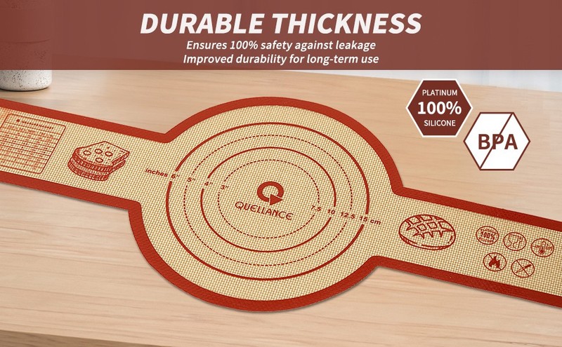 Silicone Sourdough Bread Sling Mat - 2Pcs Round Dough Baking Slings for Dutch gallery