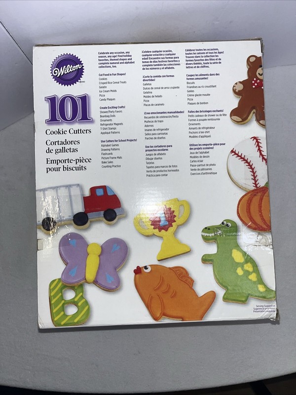 Wilton 101 Piece Cookie Cutter Set with Box Numbers Letters Holiday Shape gallery