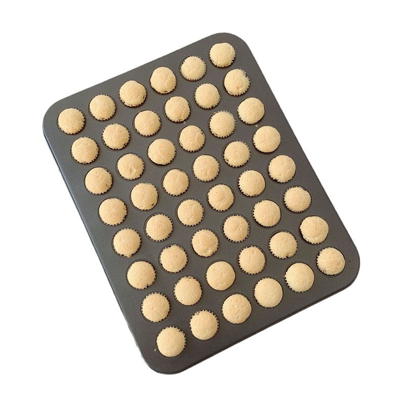 48 Holes Mini Round Muffin Cake Pan Cupcake Mold Non Stick Baking Dishes gallery