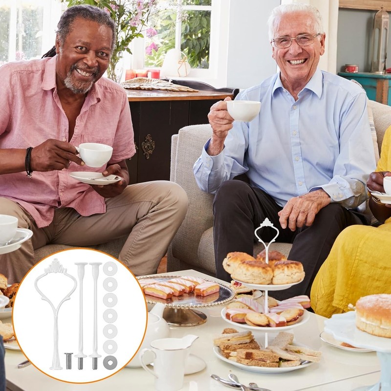 Elegant 3 Tier Cake Stand Kit - 6 Sets of Versatile Fittings for Desserts gallery