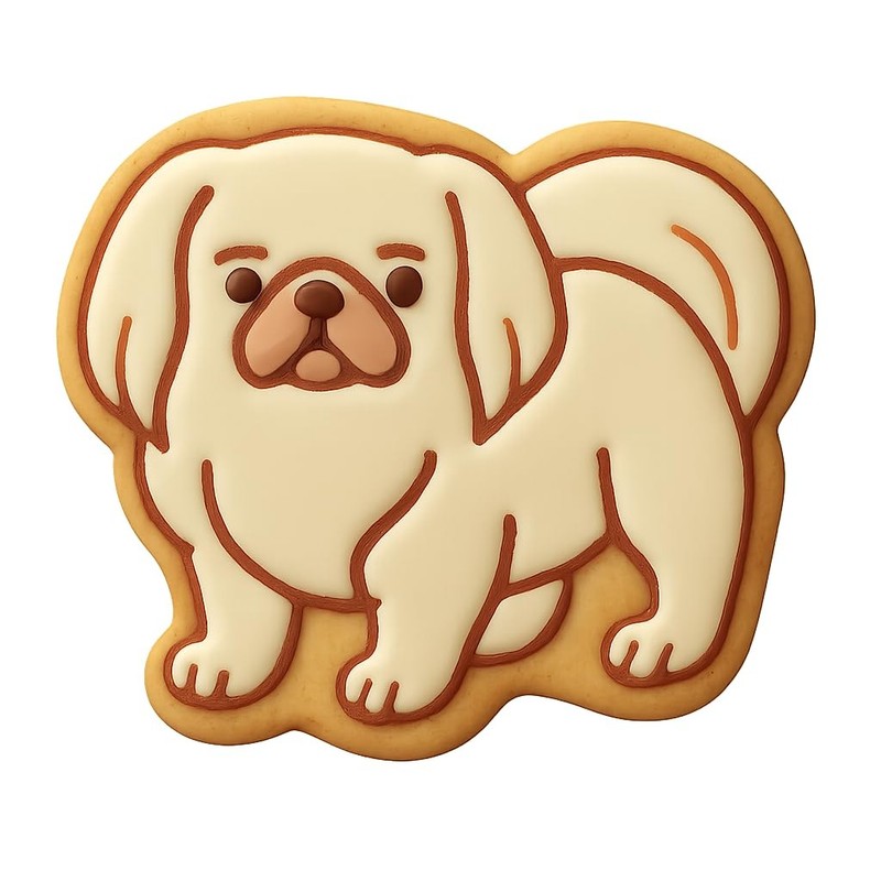 Alert Pekingese Cookie Cutter & Stamp - 4x3.2 gallery
