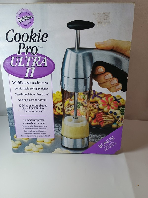 Wilton Cookie Pro Ultra II Complete in Box 18 Discs Worlds Best Cookie Press gallery