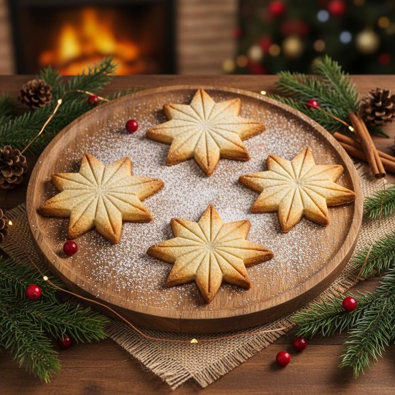 Simple 8-Pointed Star Cookie Cutter – Elegant Star Shape for Christmas Cookie... gallery
