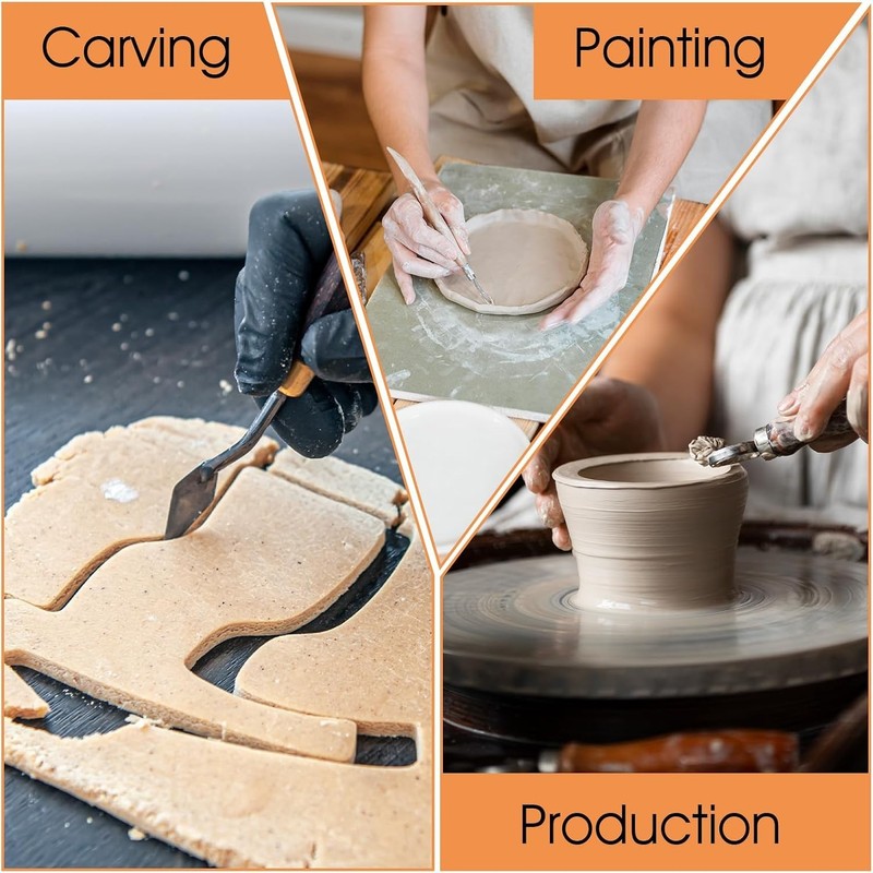 6PCS Rolling Pin Thickness Guides, Wooden Dough Thickness Guides, Tools Clay ... gallery
