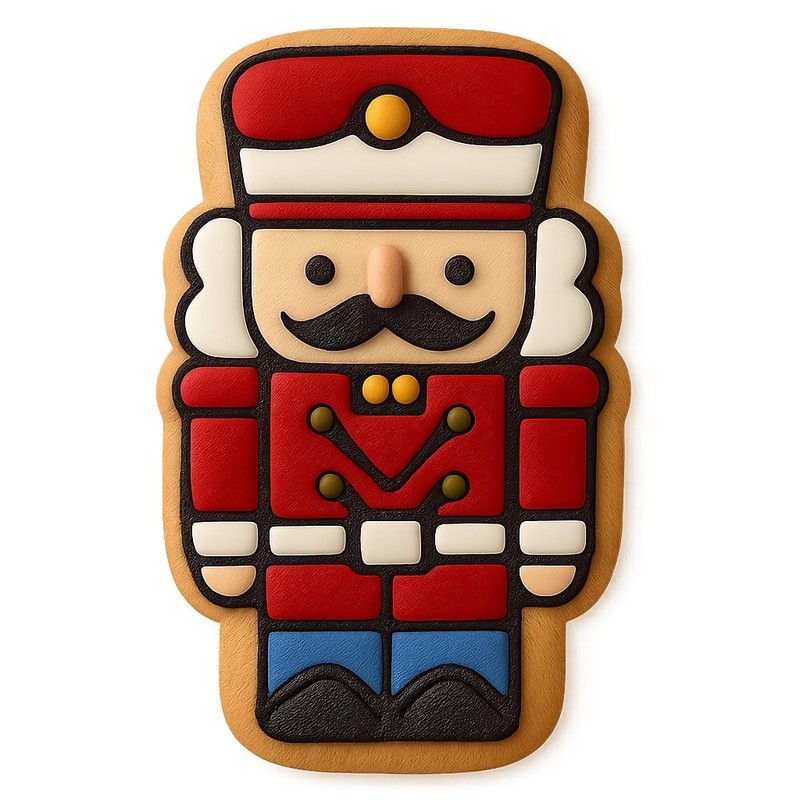 Whimsical Nutcracker Cookie Cutter & Stamp - 2.2x4 gallery