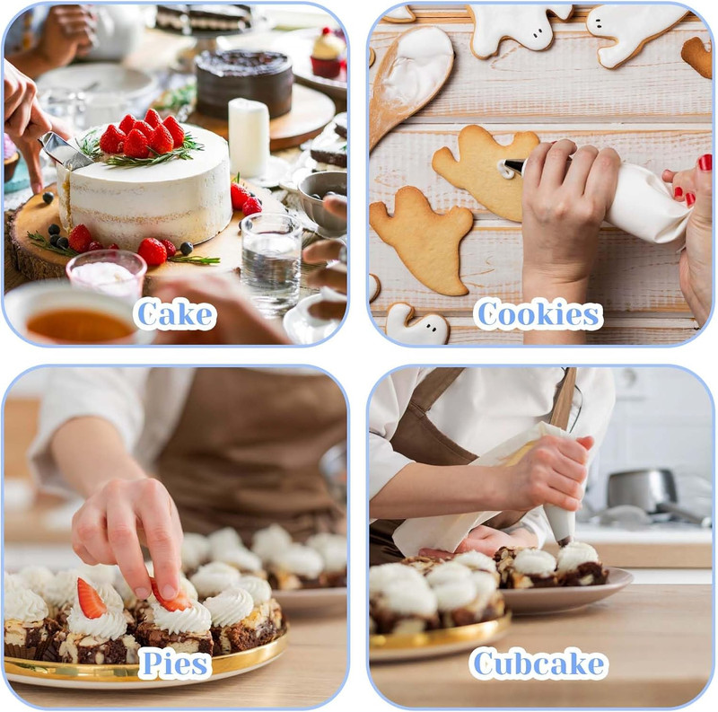 3 PCS Piping Tips Set Large Frosting Piping Kit Stainless Steel Cake Icing No... gallery