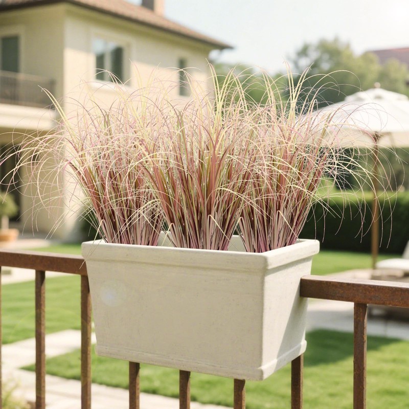 LUZOGA 36Pcs Artificial Grass Plants, Faux Shrubs Wheat Grass, Artificial Tall G gallery