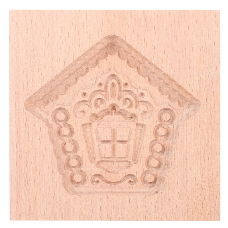 Carved Wooden Cookie Mold Christmas DIY Cutter Embossing Cookies gallery