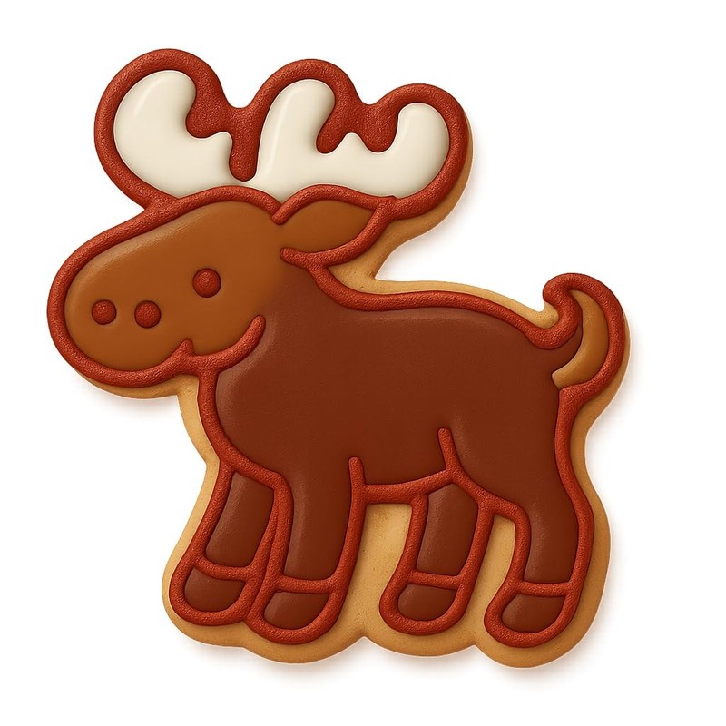 Moose Cookie Cutter & Stamp, Fondant, Clay – 4×3.1″