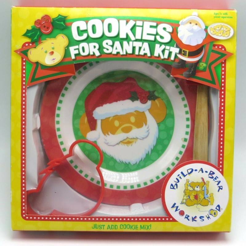 Cookies For Santa Kit Build A Bear Workshop Christmas Plate Spatula Cutter BAB