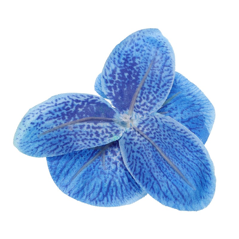 40Pcs 3.9" Artificial Silk Butterfly Orchid Flower Heads for DIY, Blue gallery