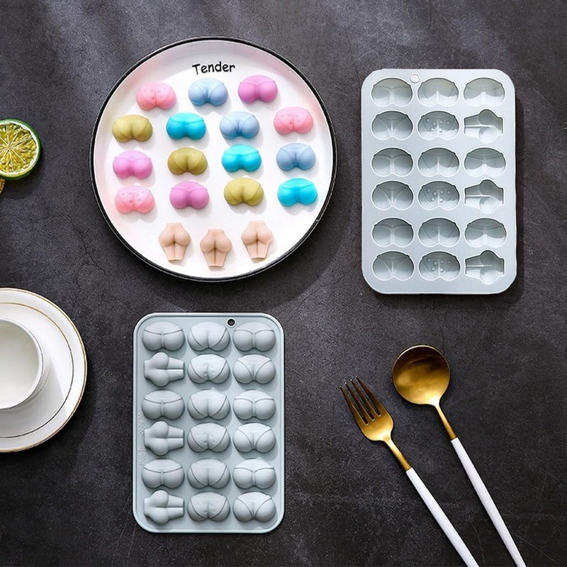 Silicone Mold 1-Pack H9-2 Non-stick Baking Pan Cake Chocolate Fondant Soap Ice