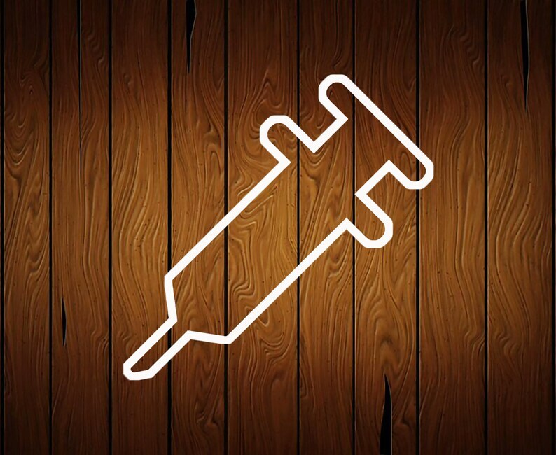 Syringe Needle Nurse Phlebotomy Cookie Cutter - 3D Printed Food Safe PLA Plastic gallery