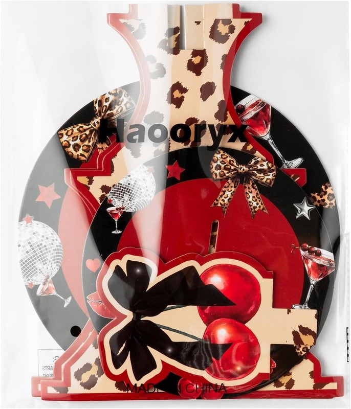 Cheetah Cherry Cupcake Stand - 3 Tier Red Cherry Bow Leopard Print Cupcake To... gallery