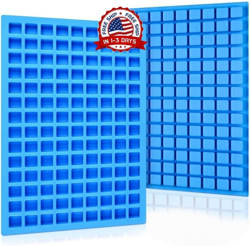 Square Silicone Candy Molds – Mini Silicone Molds for Hard Candy, Chocolate, Gum