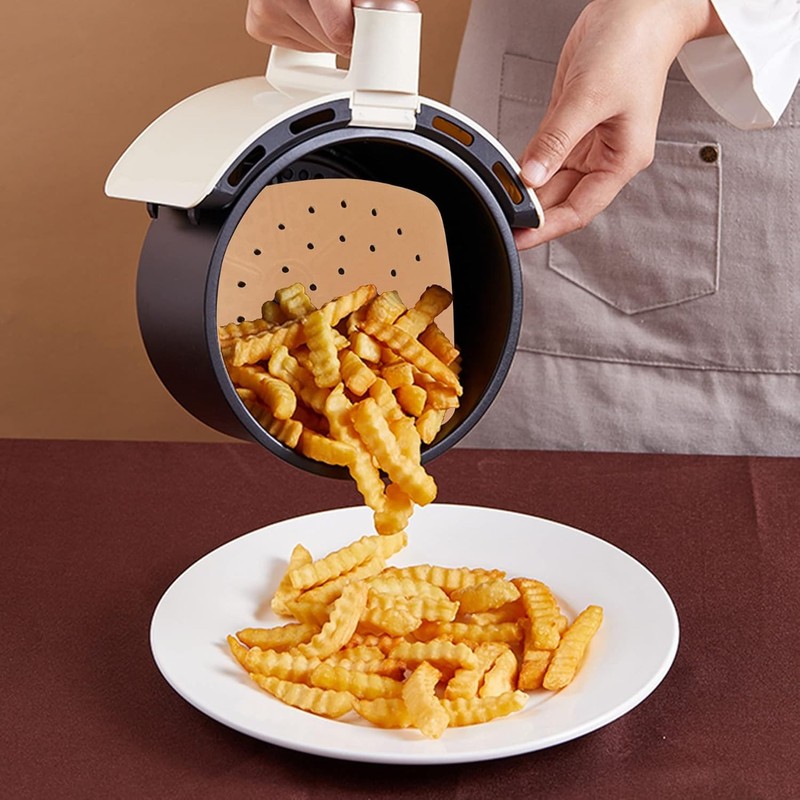 Air Fryer Liners, 200Pcs Square, 8.5 Inch Perforated Parchment Paper gallery