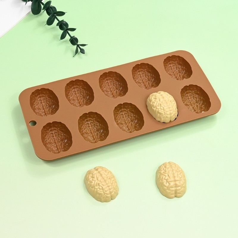 2Pcs Brains Silicone Molds Baking Tool for Making Cake, Chocolate, Candy gallery