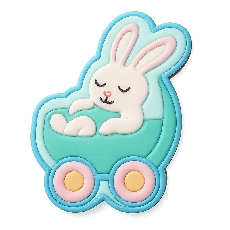 Relaxed Bunny In Egg Cookie Cutter & Stamp – 4×3″ Fun Easter Baking