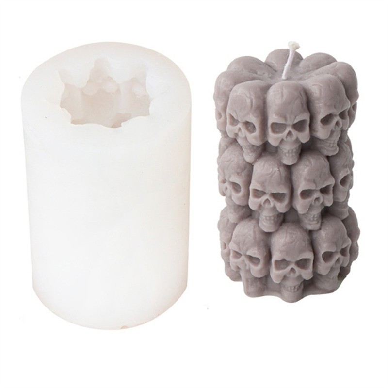 Silicone Soap Molds Moulds Skull Head Shaped Mould for