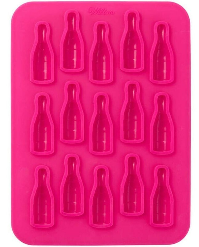Wine Bottles Silicone Candy Mold 2″ bite size 15 cav. Wilton #2115-3844 retired
