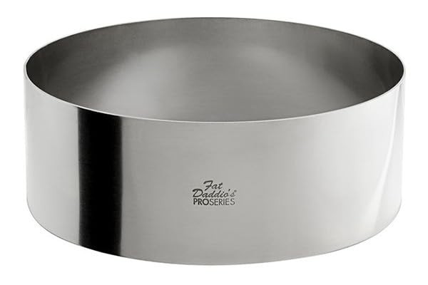 Fat Daddio's Stainless Steel Round Cake & Pastry Ring, 8 x 3 Inch gallery