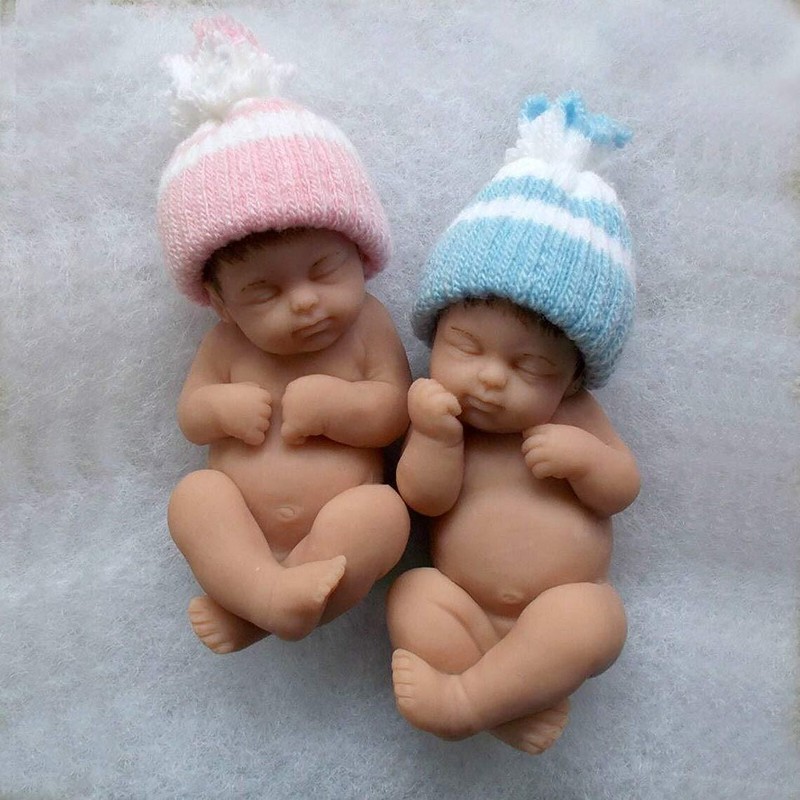 silicone baby doll making mold ,3D baby mold ,TWINS 3D BABY MOLD 00-99