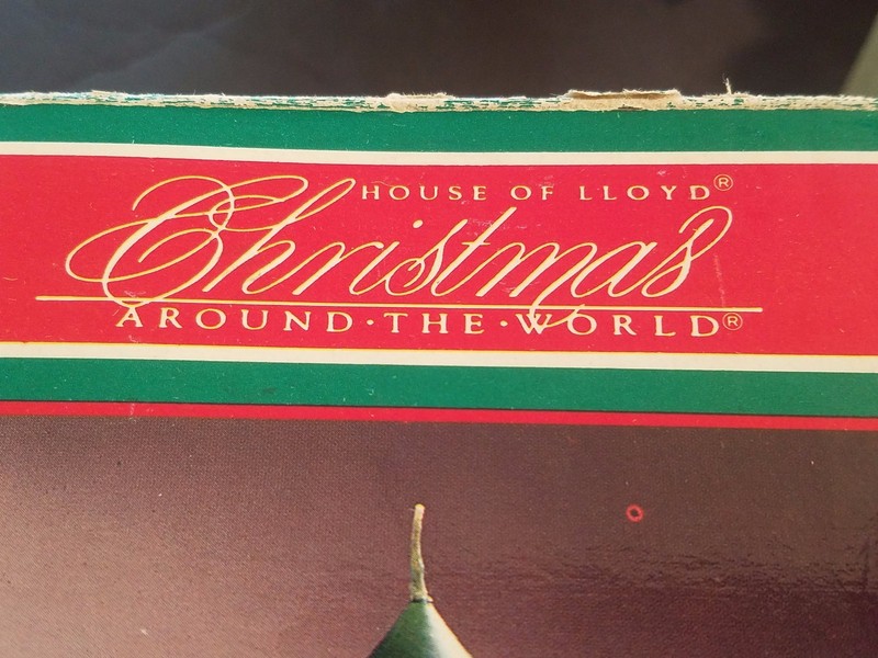 HOUSE OF LLOYD Christmas Around The World Poinsettia CANDLESTICK IN ORIGINAL BOX gallery