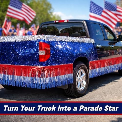 7 Pcs 4th of July Parade Float Decorating Kit for Trailer Patriotic 250th gallery