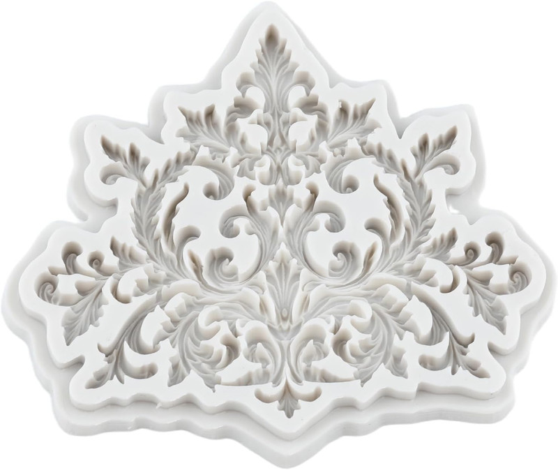 Baroque Style Curlicues Scroll Lace Polymer Clay Mold Scroll Relief Lace Silicon gallery