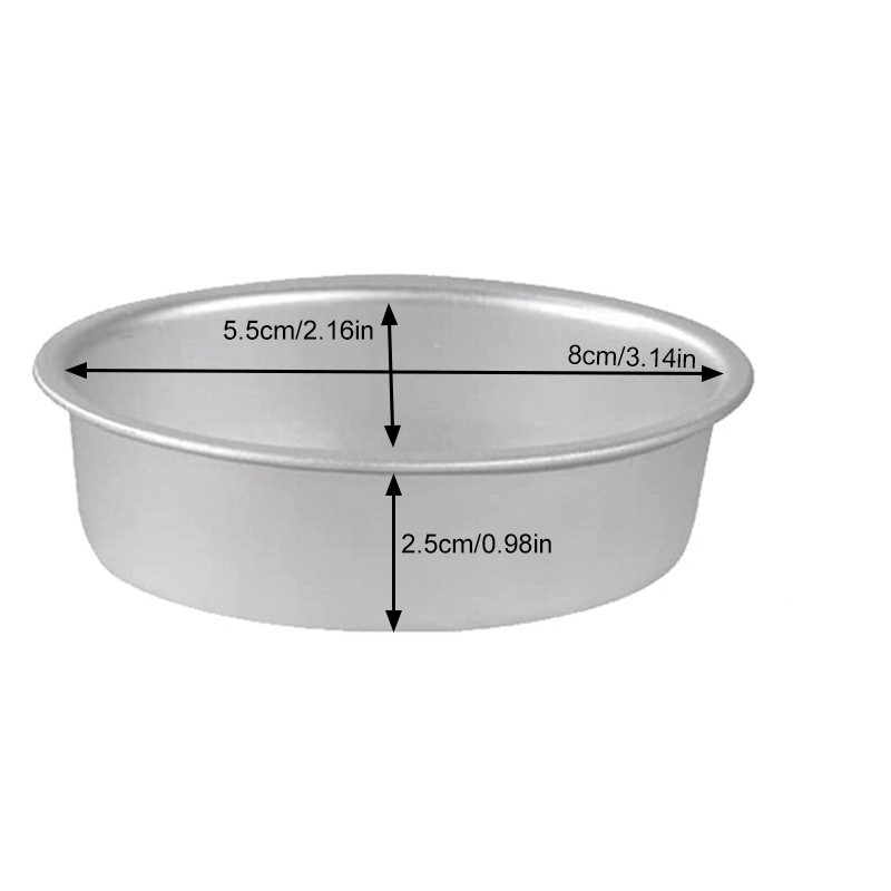 10Pcs Oval Egg Shape Aluminium Alloy Metal Cheese Pan Cake Mold Bread3165 gallery