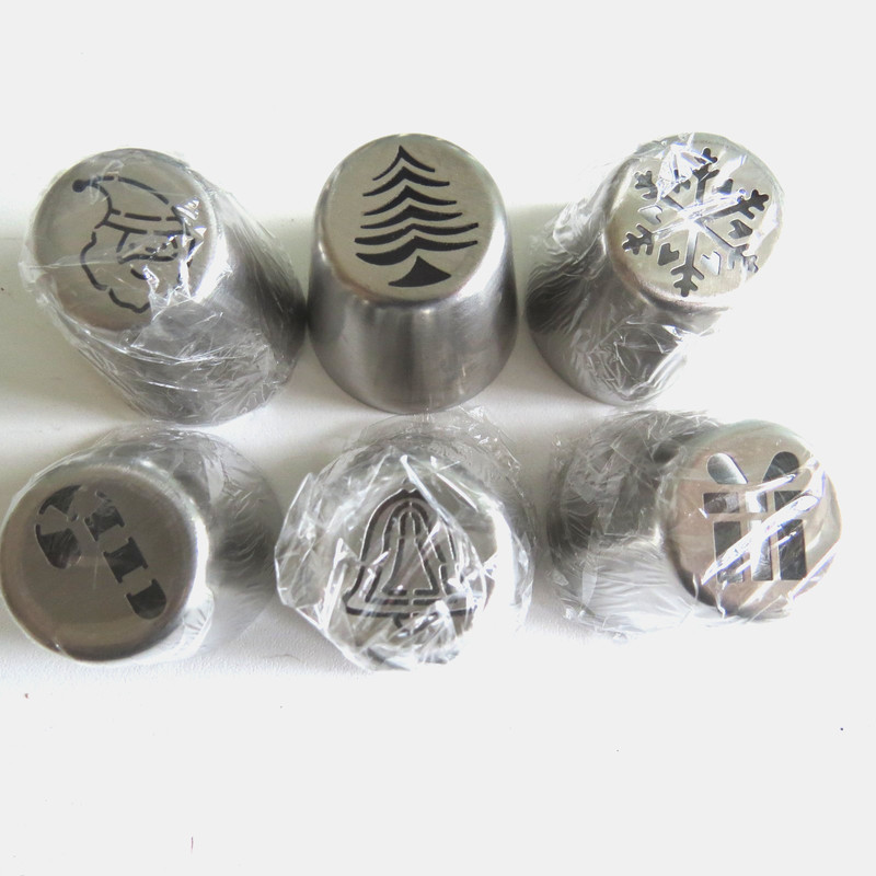 NEW Russian Icing Piping Tips CHRISTMAS Nozzles Cake Pastry Decorating LARGE